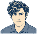 Illustrated portrait of Eli Tyre