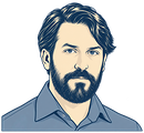 Illustrated portrait of Nate Soares